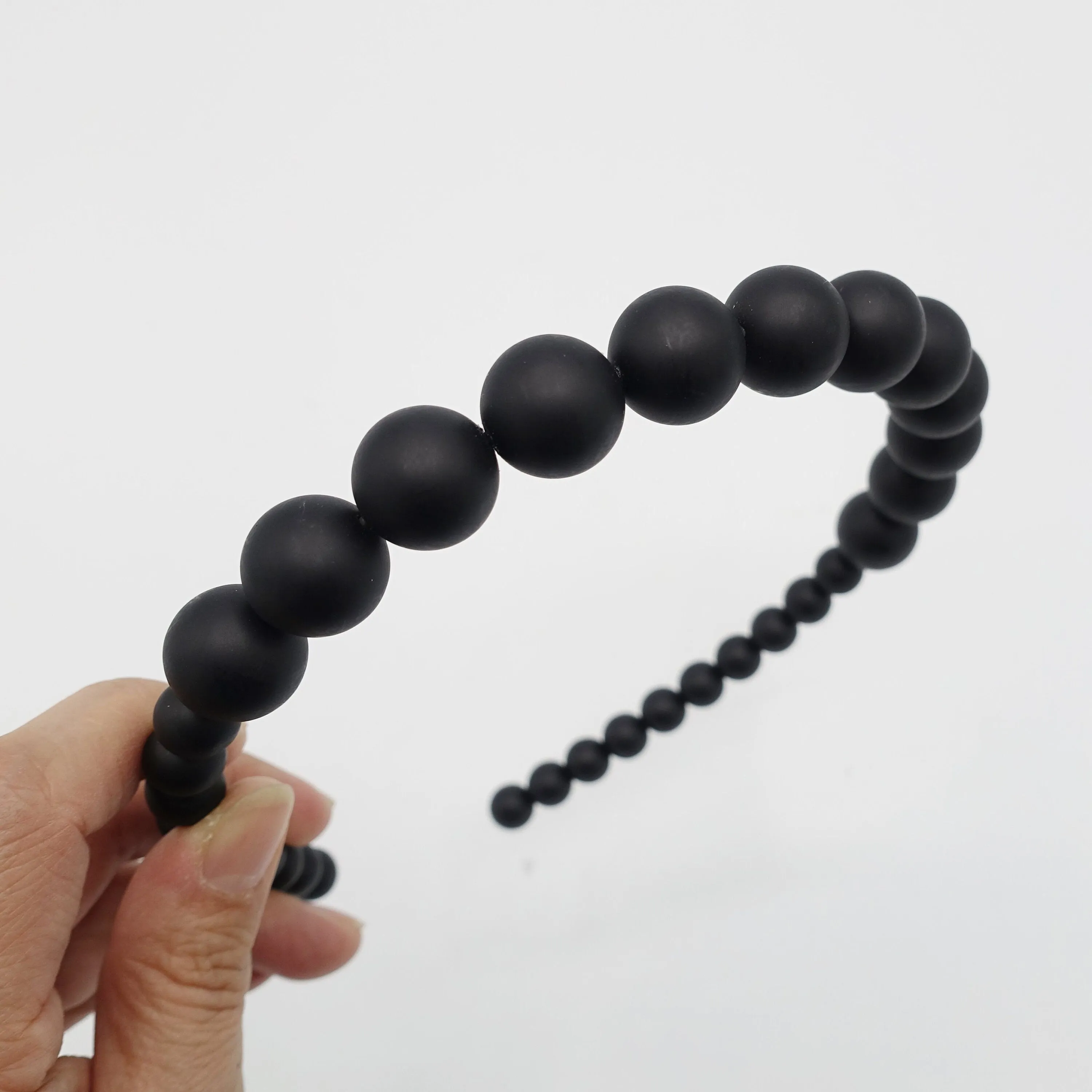 pearl headband dyed non- glossy ball wire hairband women hair accessory