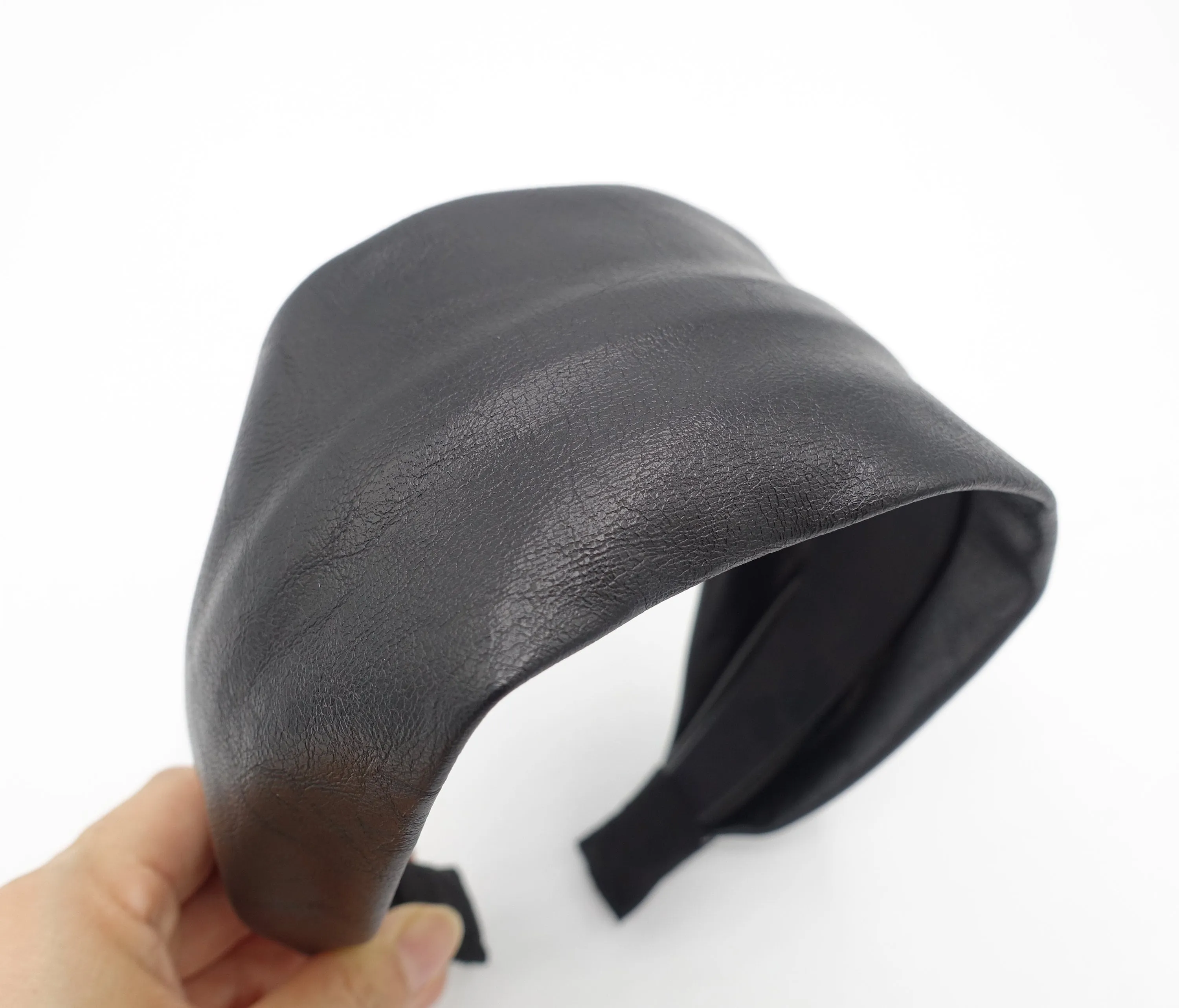 plain leather headband wide hairband Autumn Winter headband for women