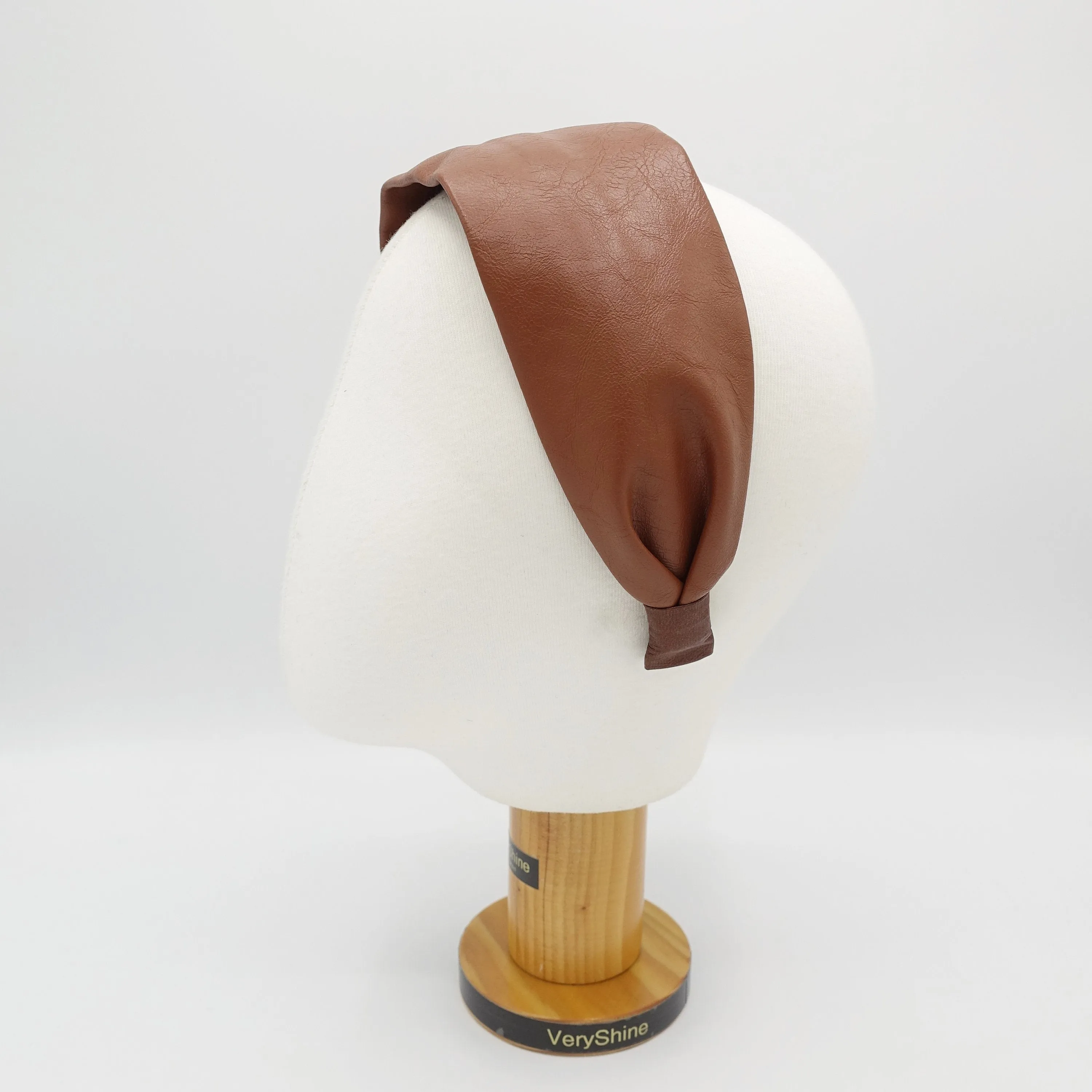 plain leather headband wide hairband Autumn Winter headband for women