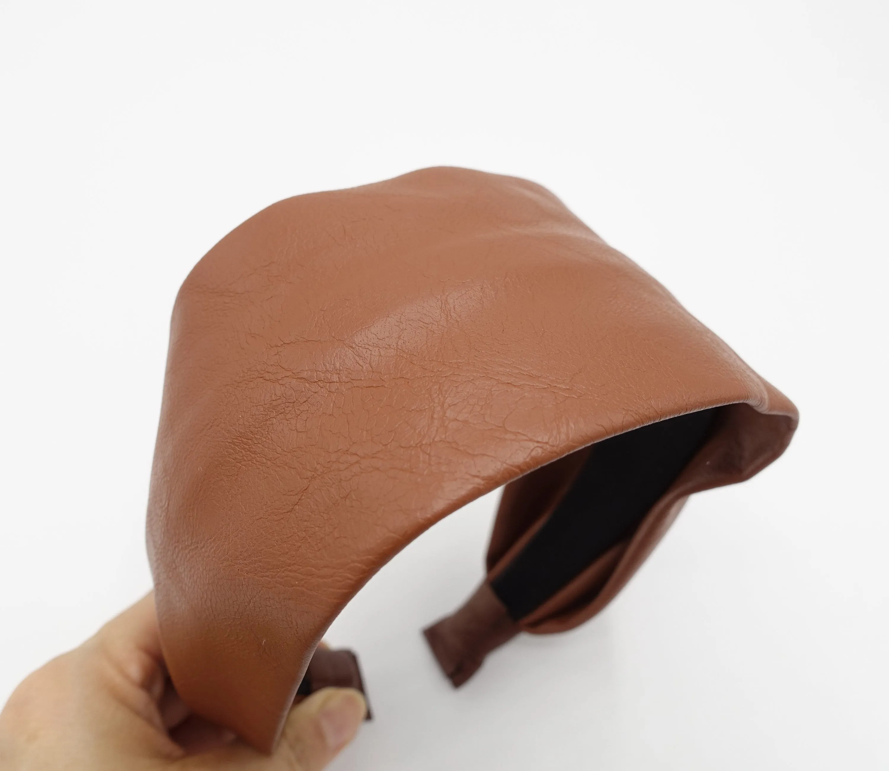 plain leather headband wide hairband Autumn Winter headband for women