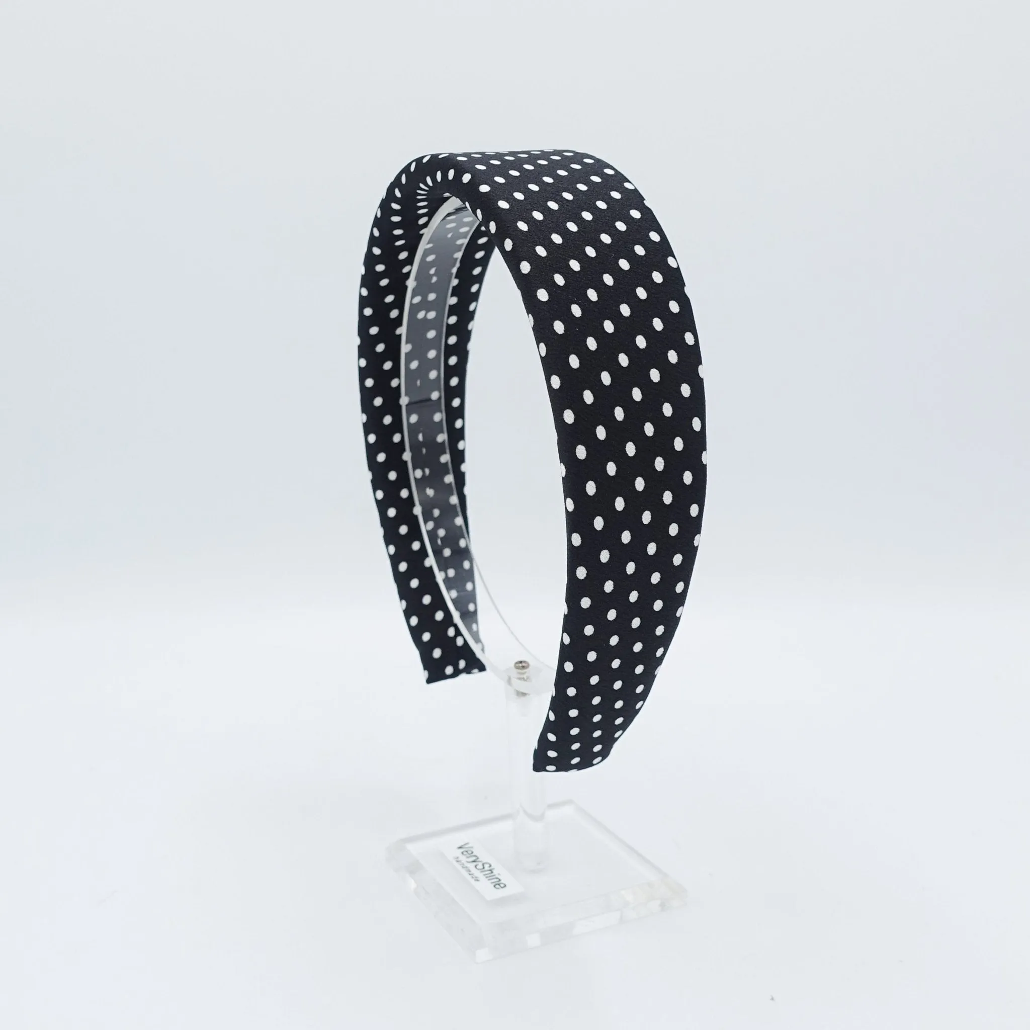 polka dot print padded headband for women