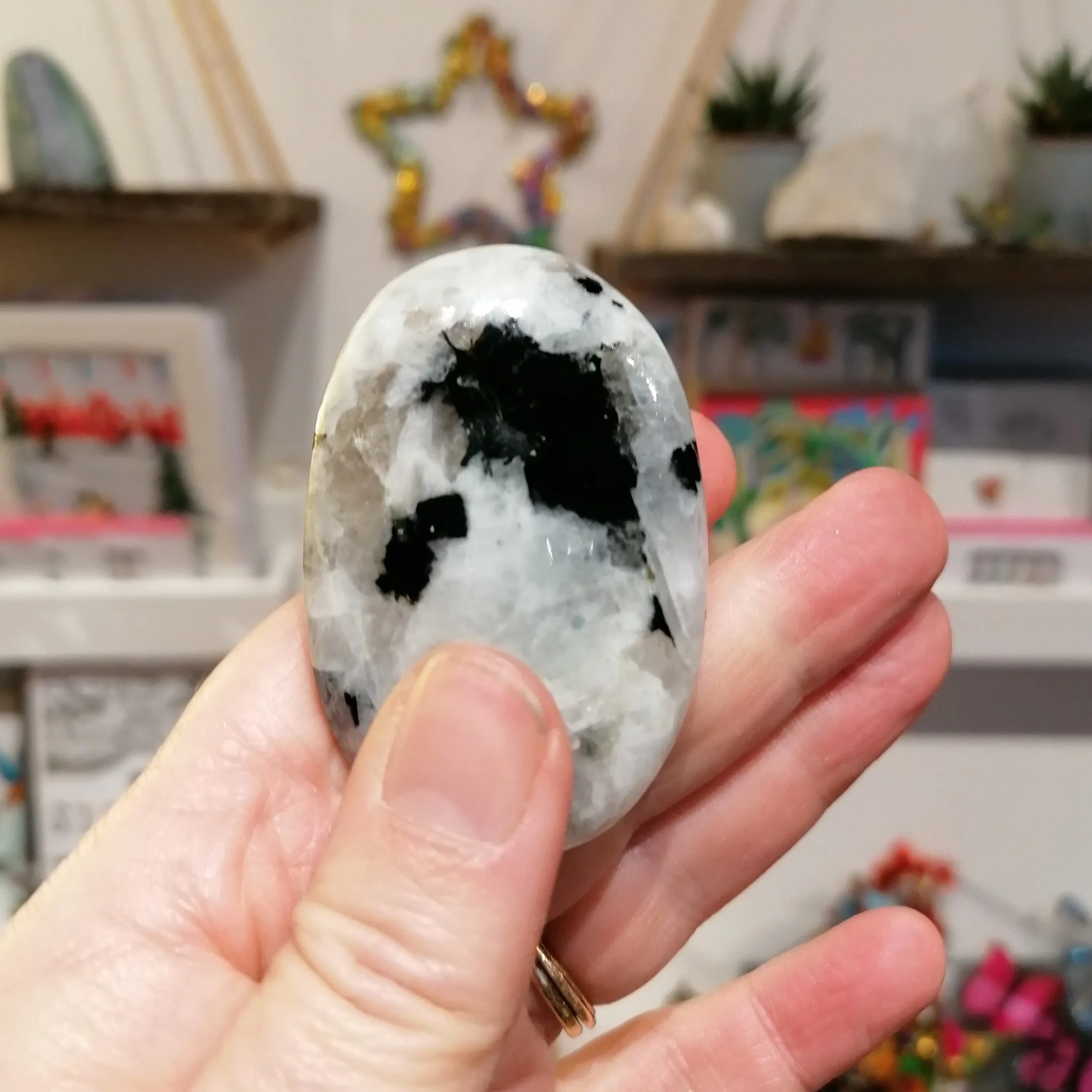 Rainbow Moonstone Palmstone