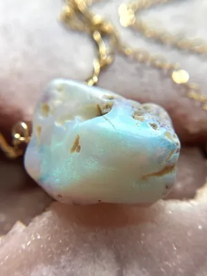 Real Raw Australian Opal Necklace