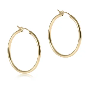 Round Gold 1.25" Hoop - Smooth