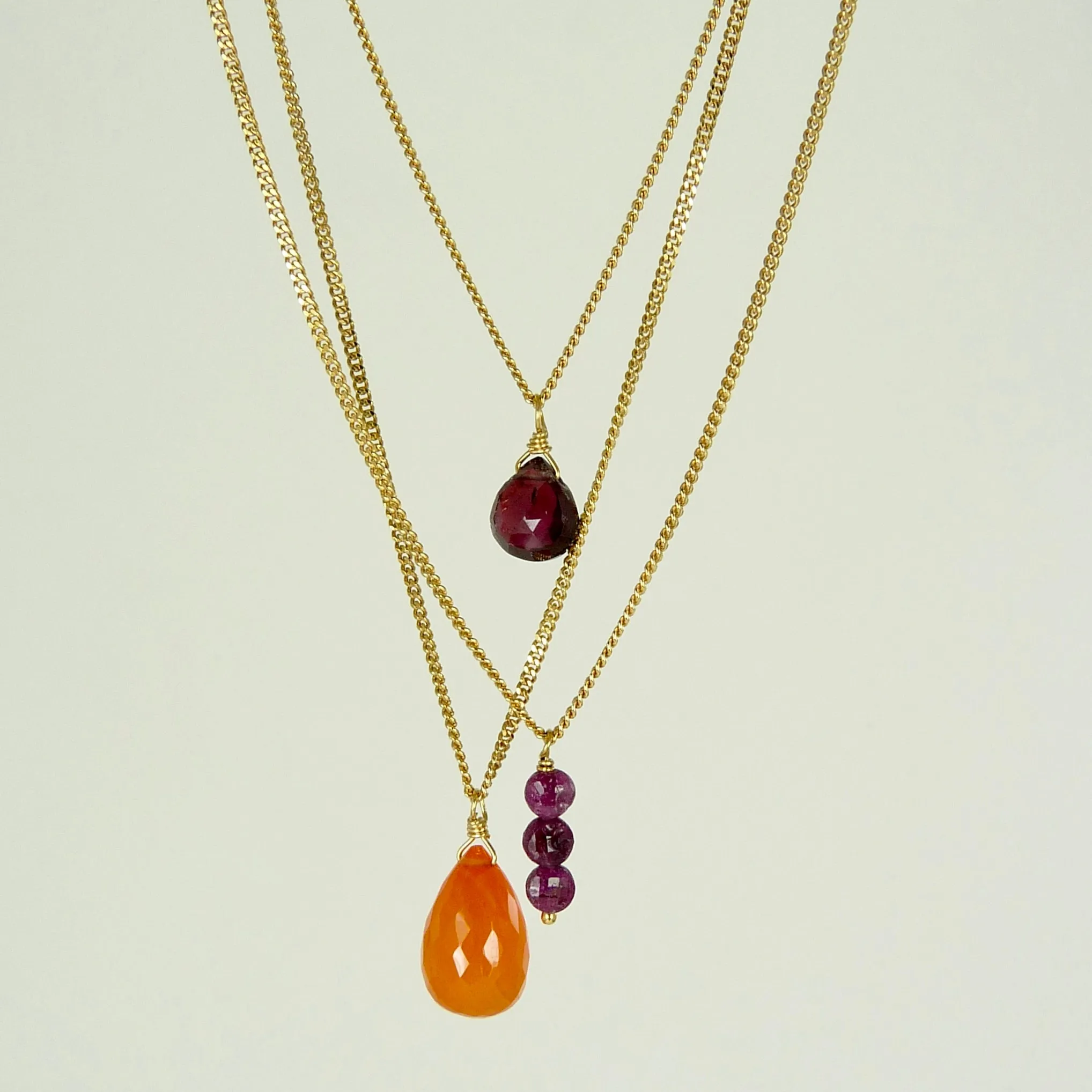 Scarlett Semi Precious Gemstone Necklaces