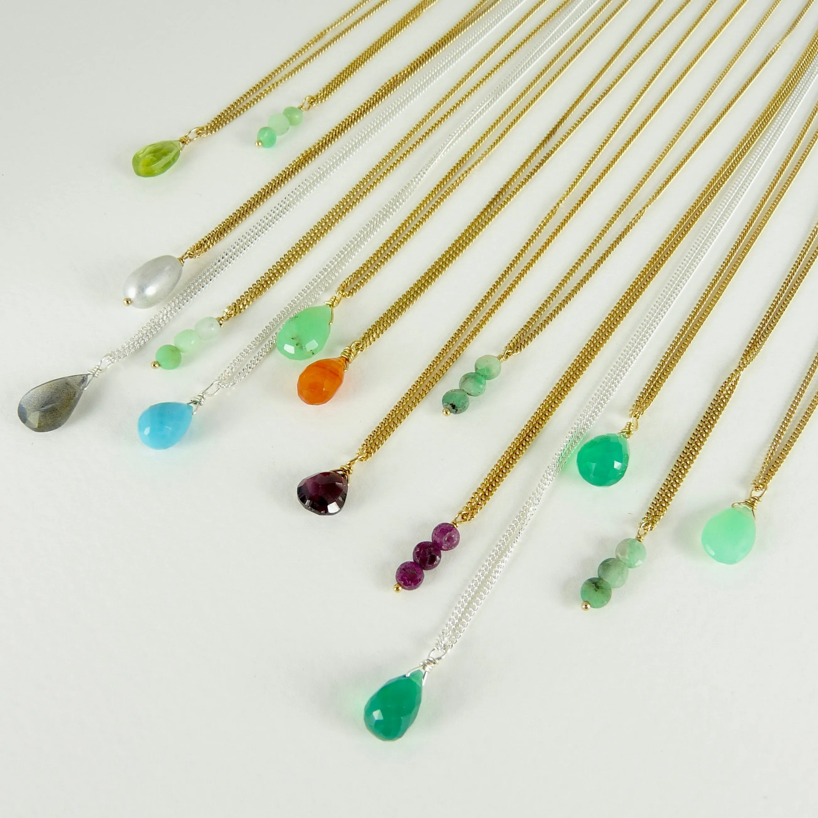 Scarlett Semi Precious Gemstone Necklaces