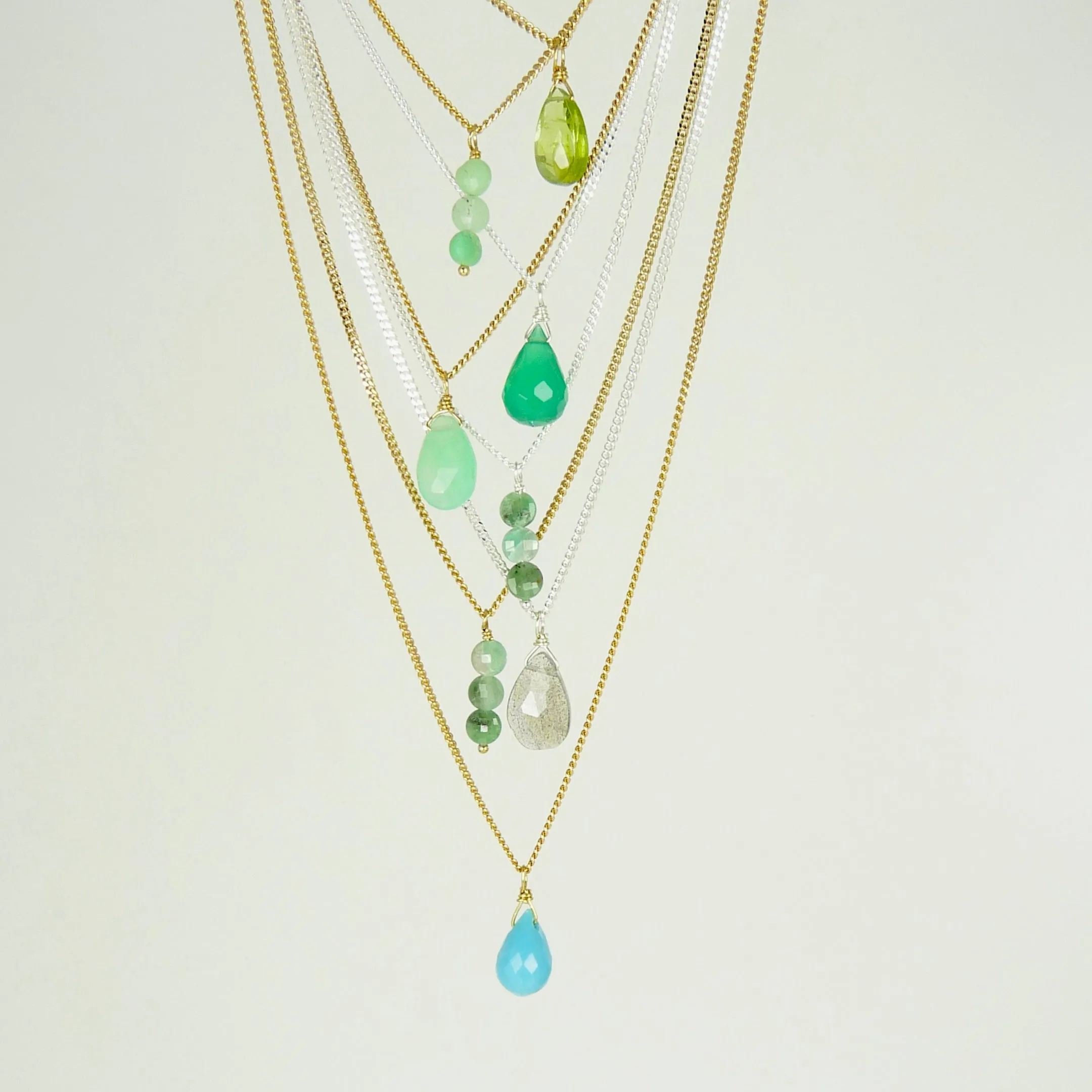 Scarlett Semi Precious Gemstone Necklaces