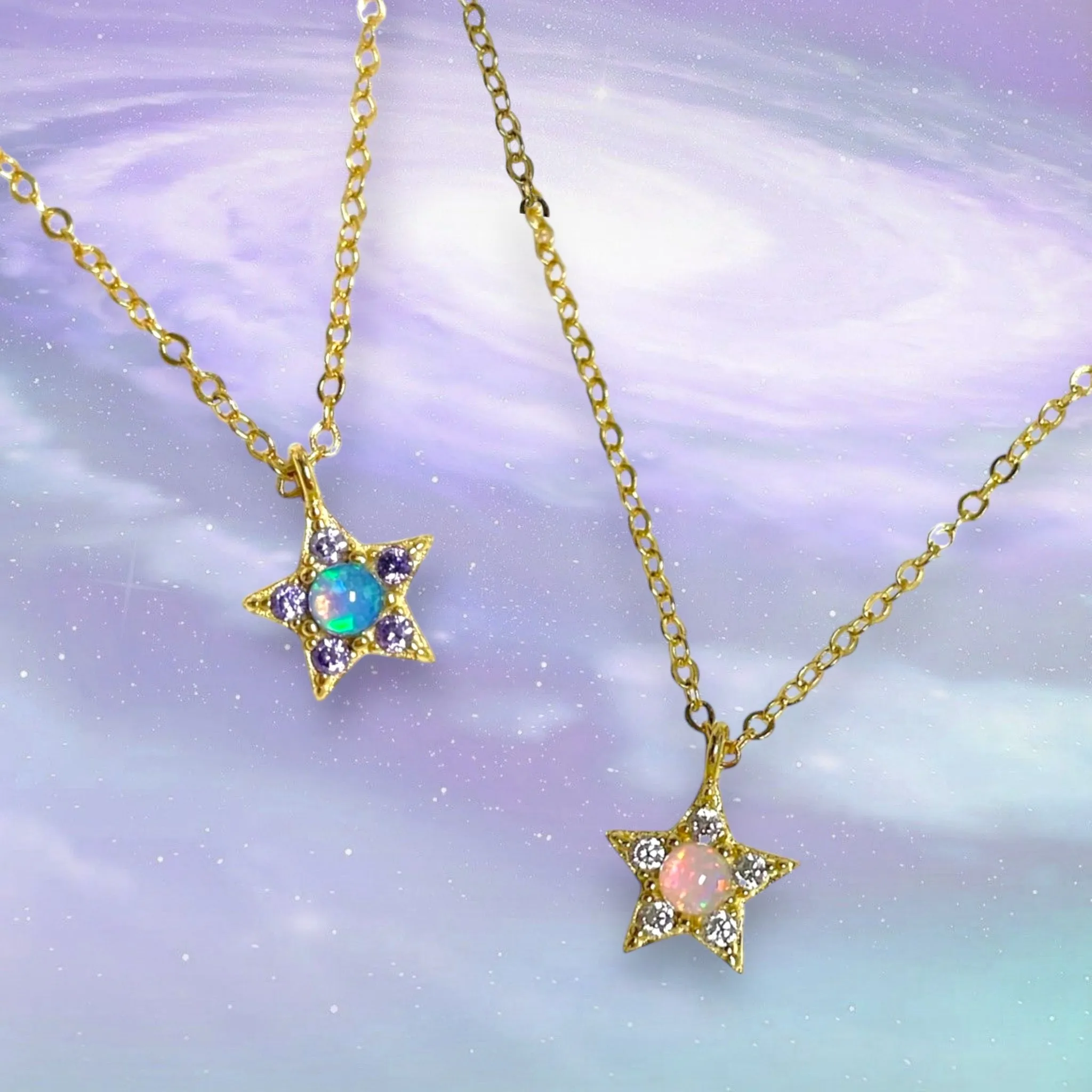 Shooting Star Opal Necklace