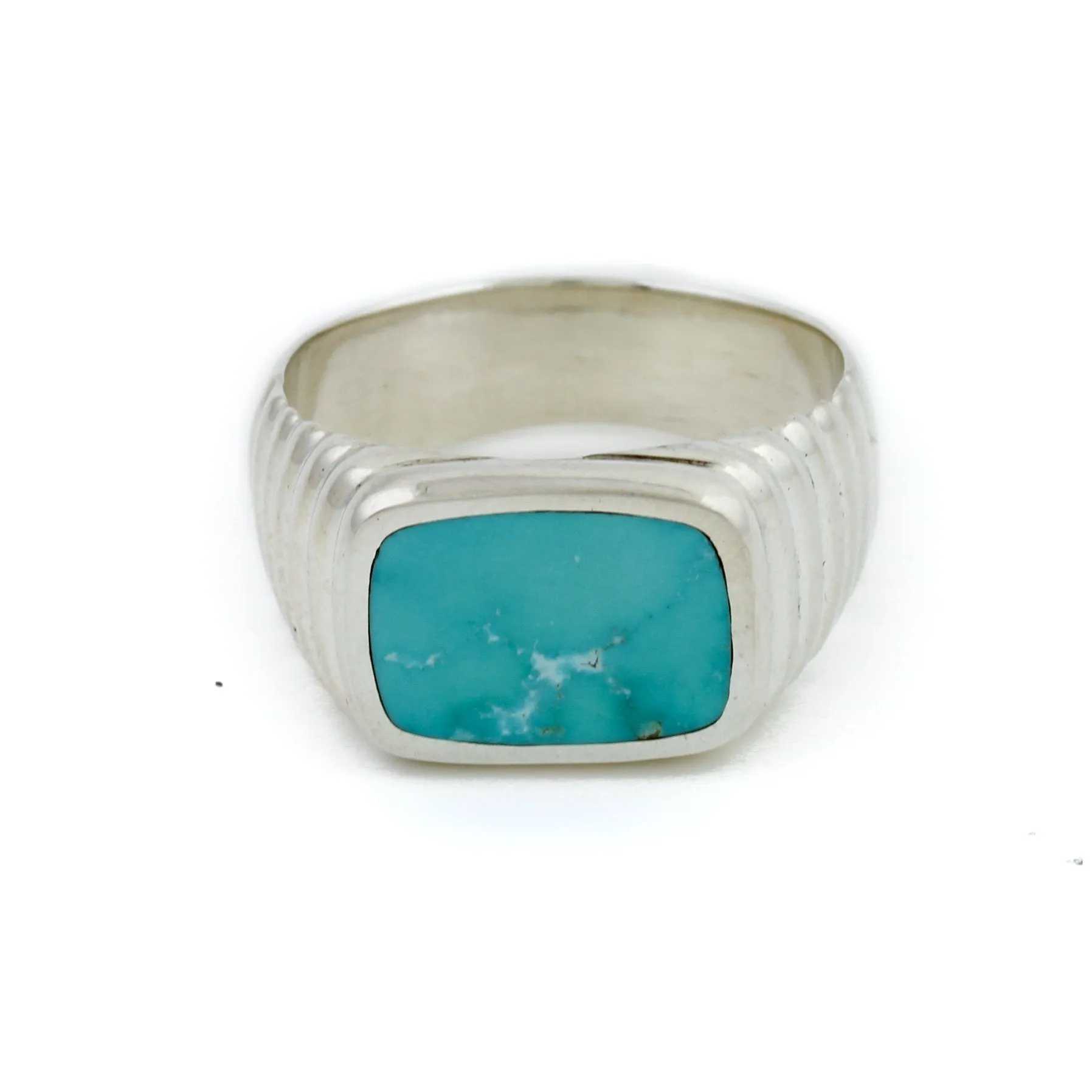 Square Cut Turquoise Ring