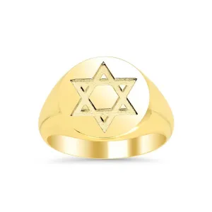 Star of David Signet Ring for Men