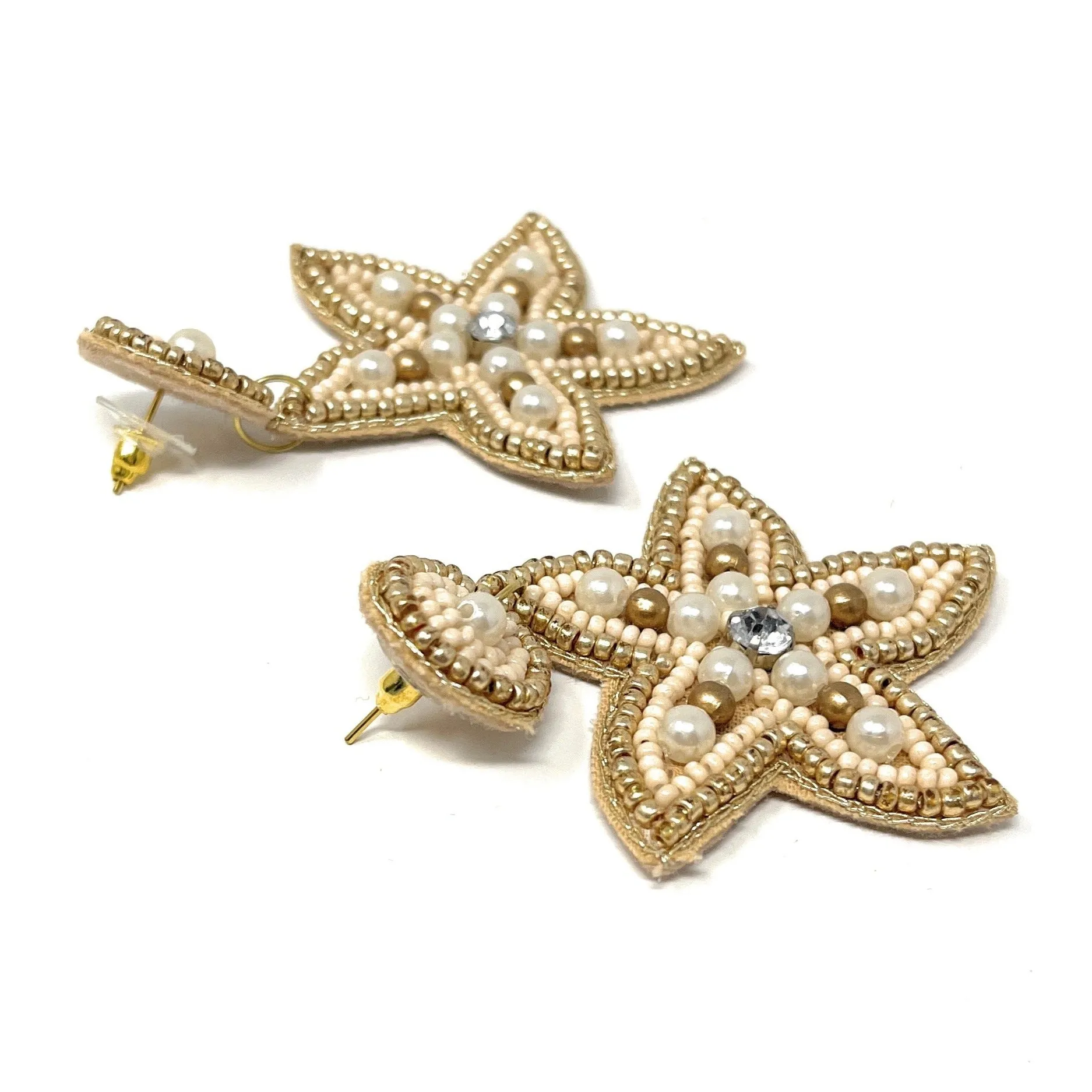 Starfish Beaded Earrings