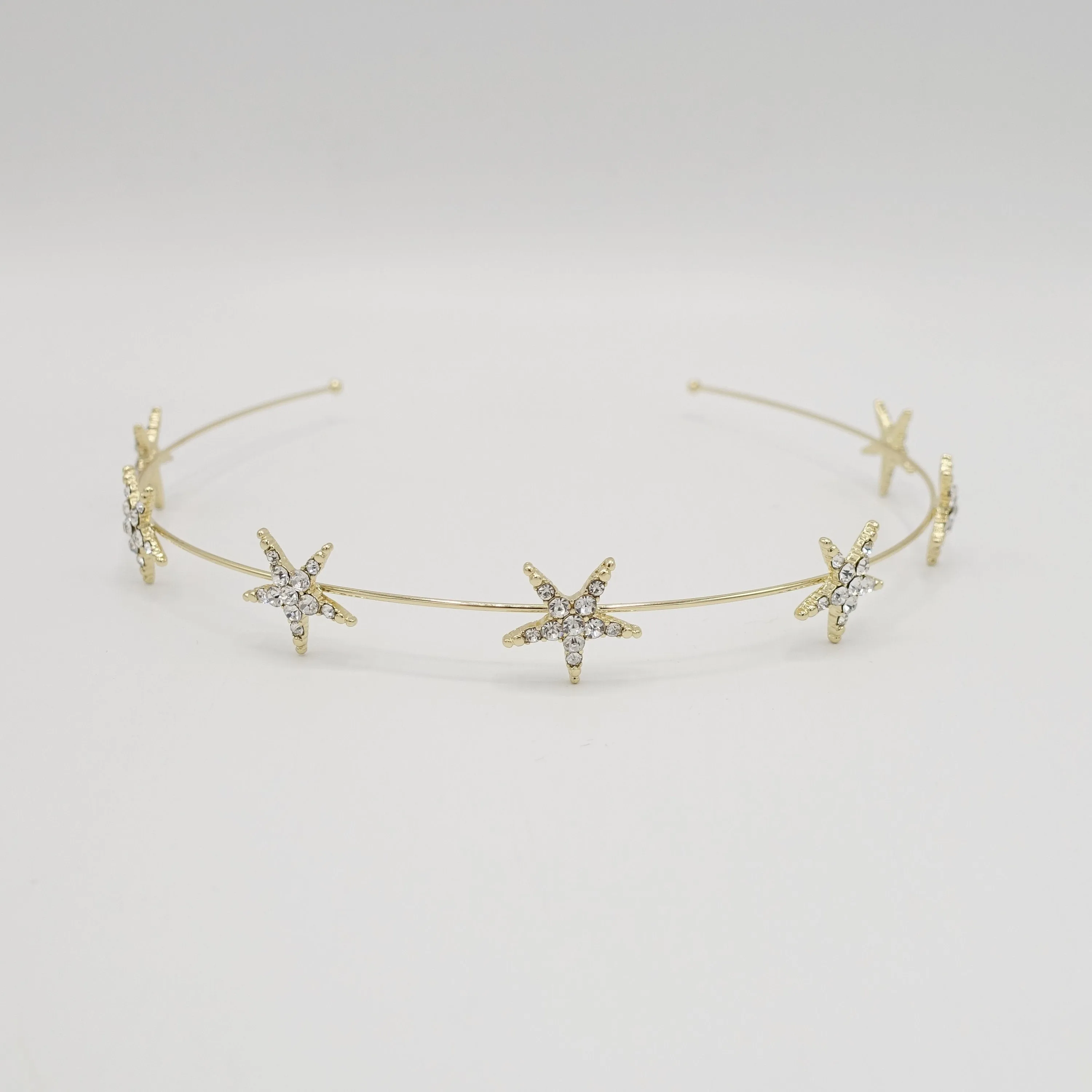 stellar road rhinestone star headband thin headband for women