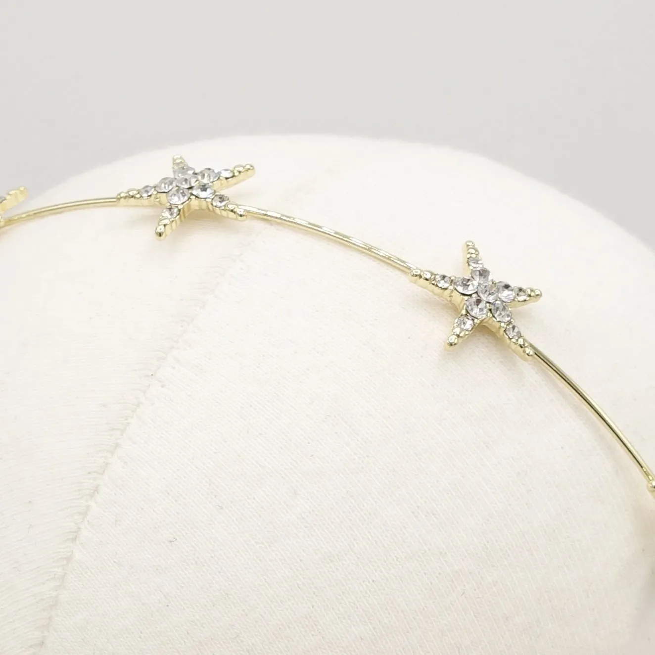 stellar road rhinestone star headband thin headband for women