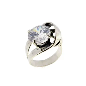 Sterling Silver & CZ Ring R11232