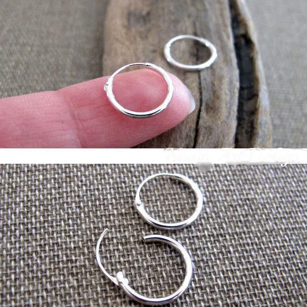 Sterling Silver Rounded Hoops - Small Earrings