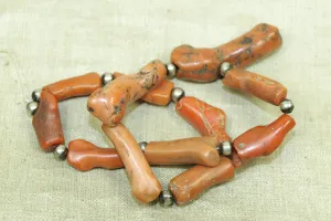 Strand of Chunky Moroccan Branch coral beads