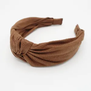 suede fabric knotted headband Fall Winter hairband women hair accessory