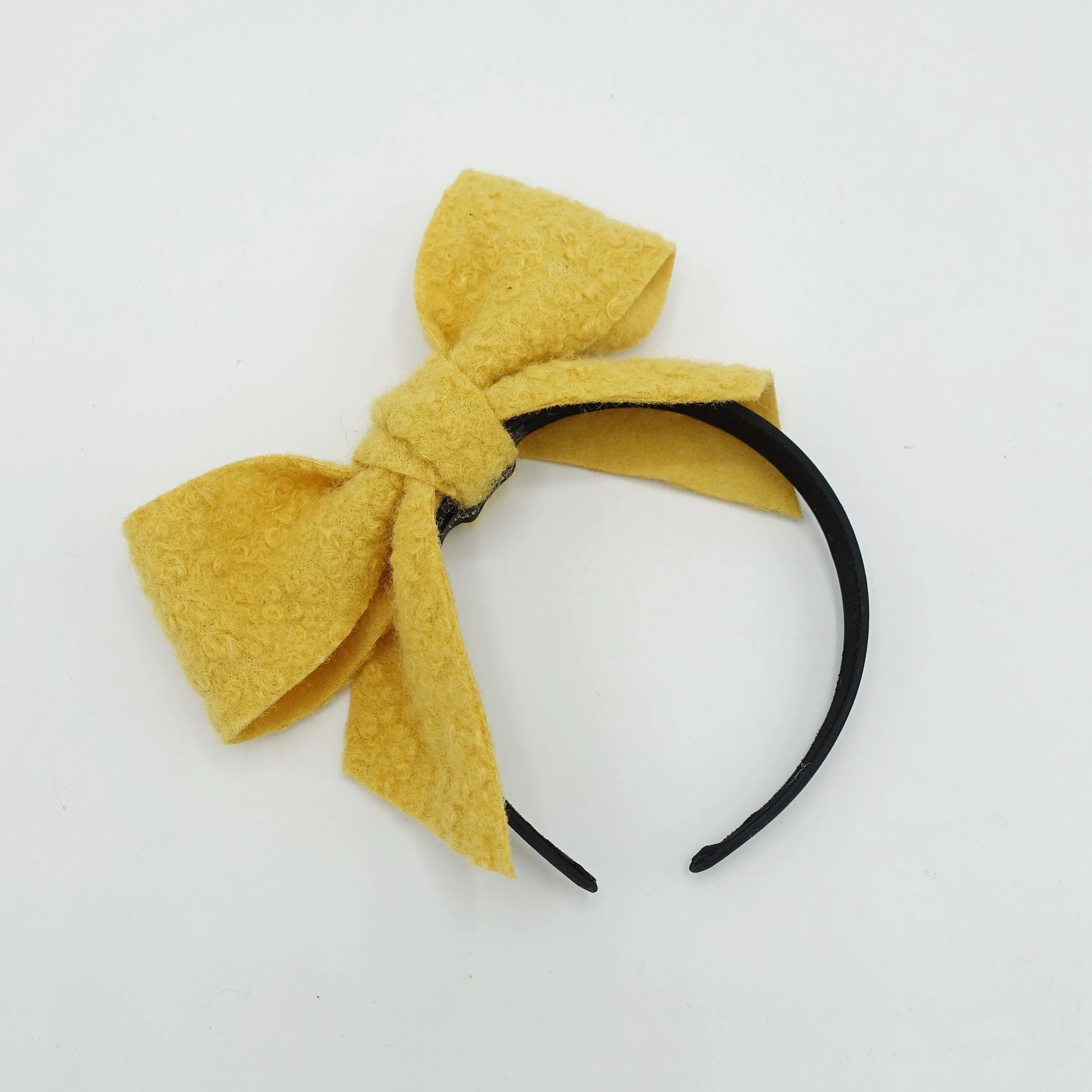 Teddy bow knot headband black hairband cute hair accessory for women