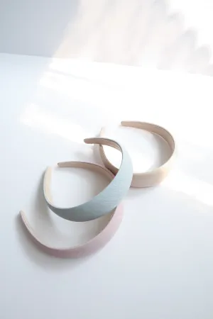 Textured Pastel Colored Fabric Plain Comfy Hairband