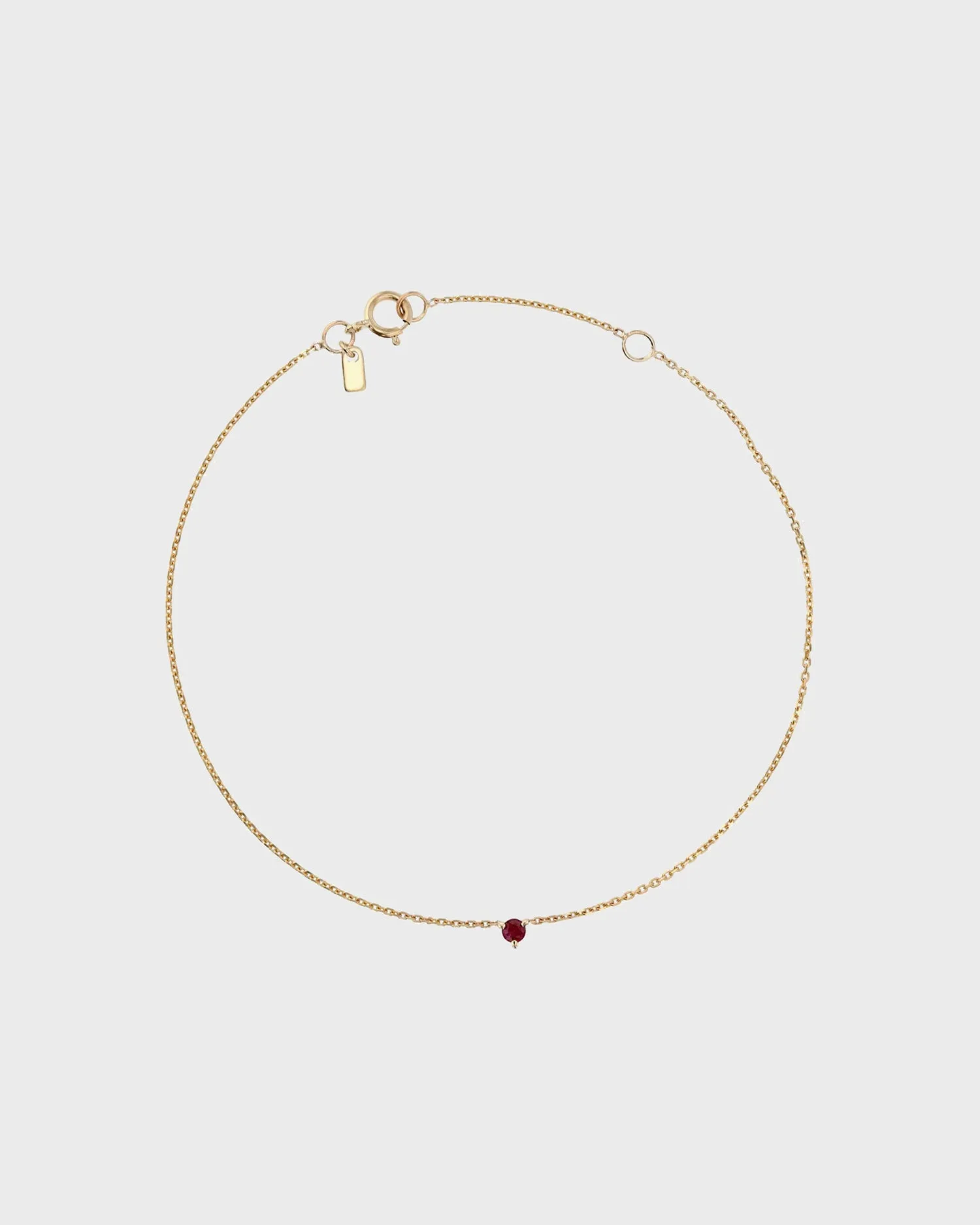 The Petite Garnet Birthstone Bracelet