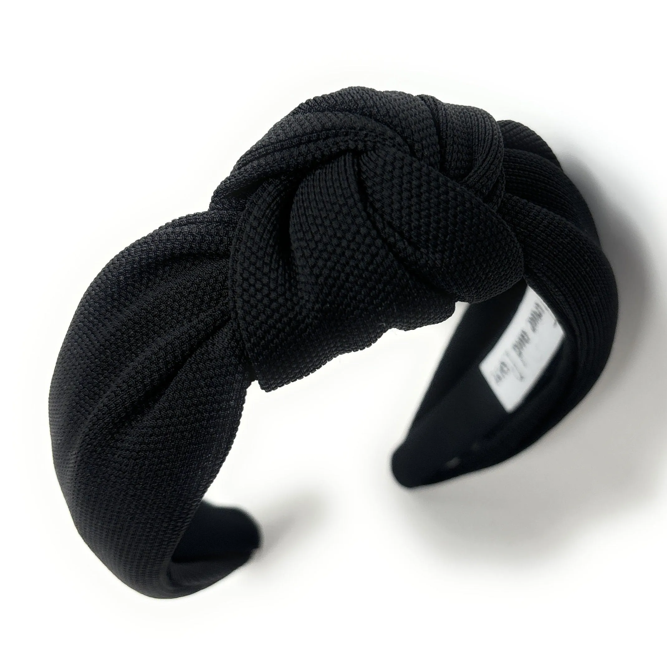 Tina Black Knotted Headband