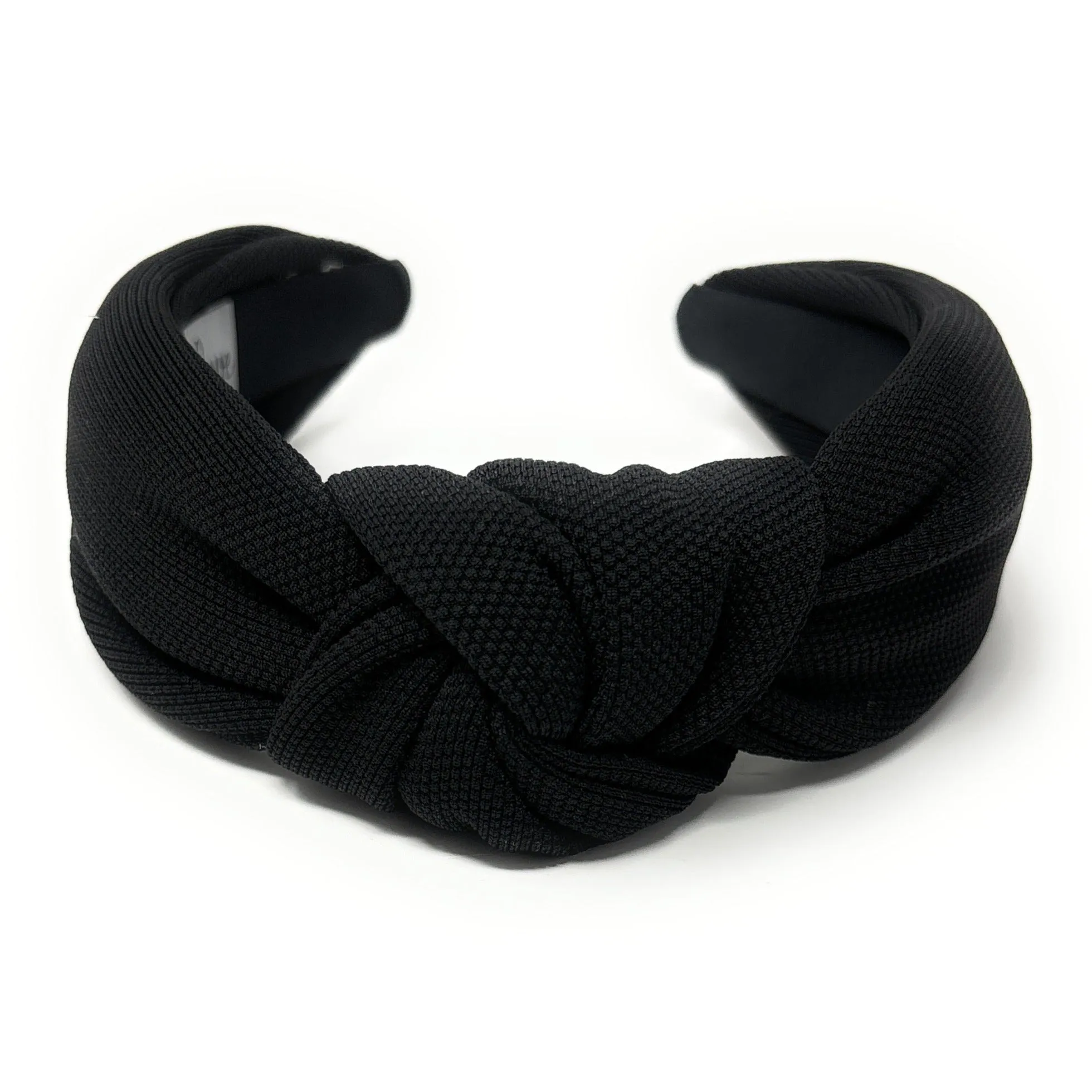 Tina Black Knotted Headband