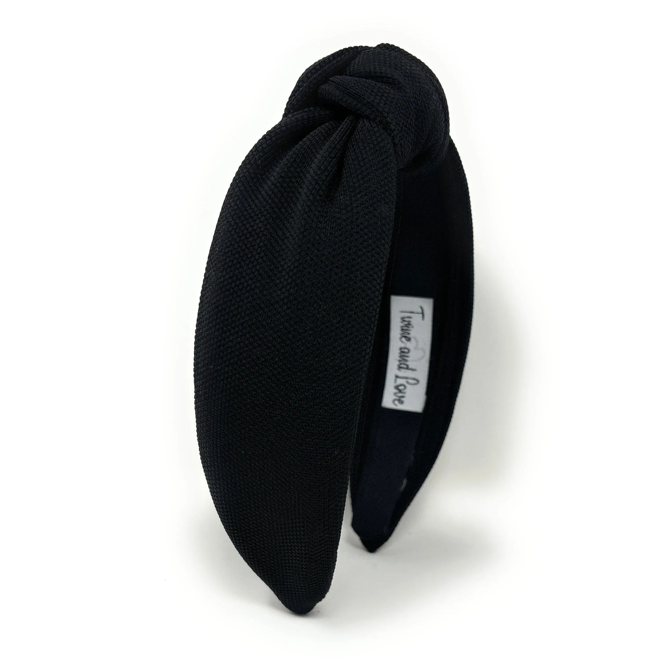 Tina Black Knotted Headband