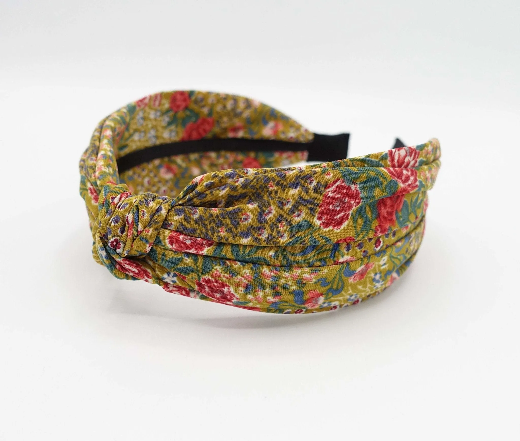 tiny floral headband colorful top knot hairband for women