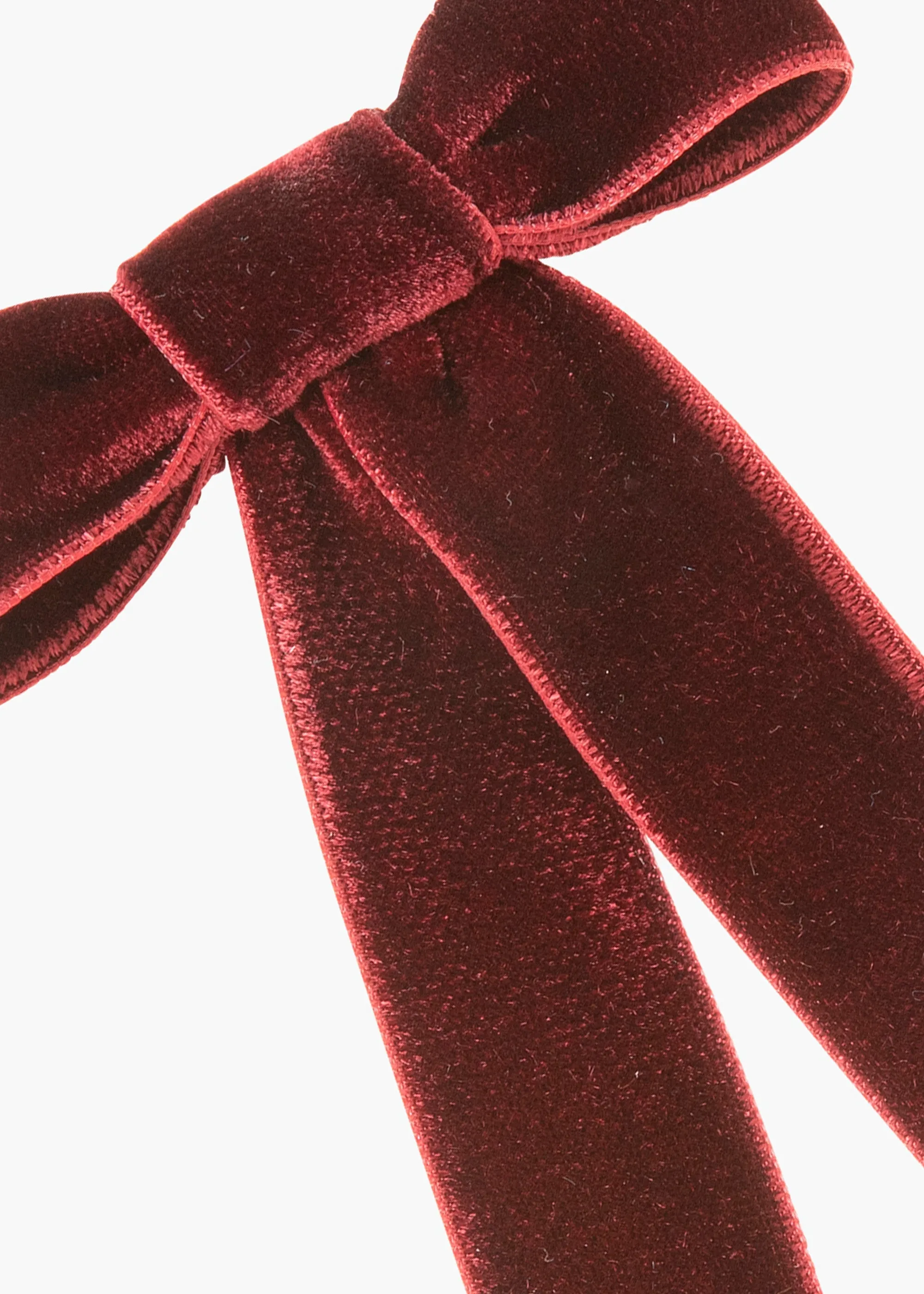 Velvet Bow Barrette -- Pinot