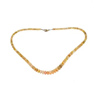 Welo Opal Beaded Necklace x 10k Gold Clasp by Kingdom