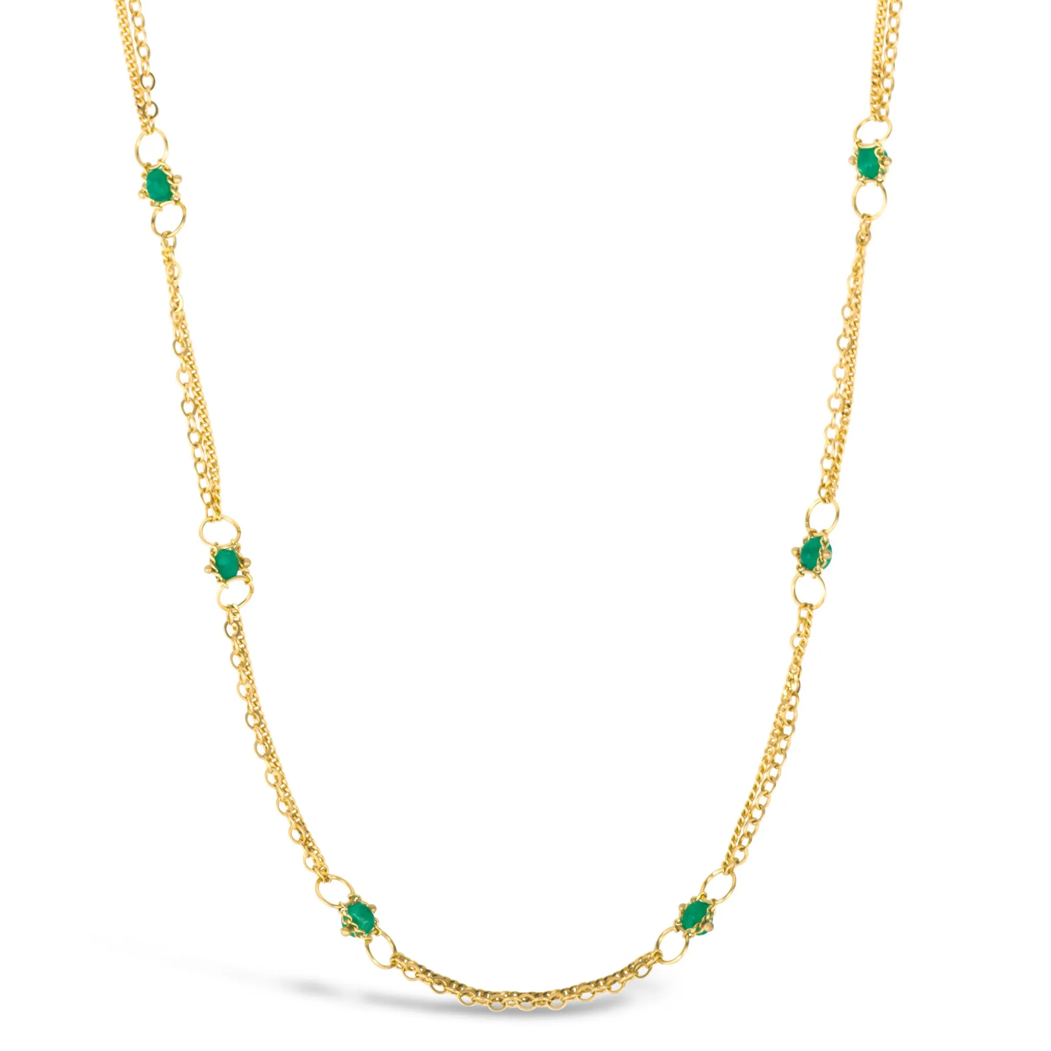 Whisper Chain Necklace in Emerald