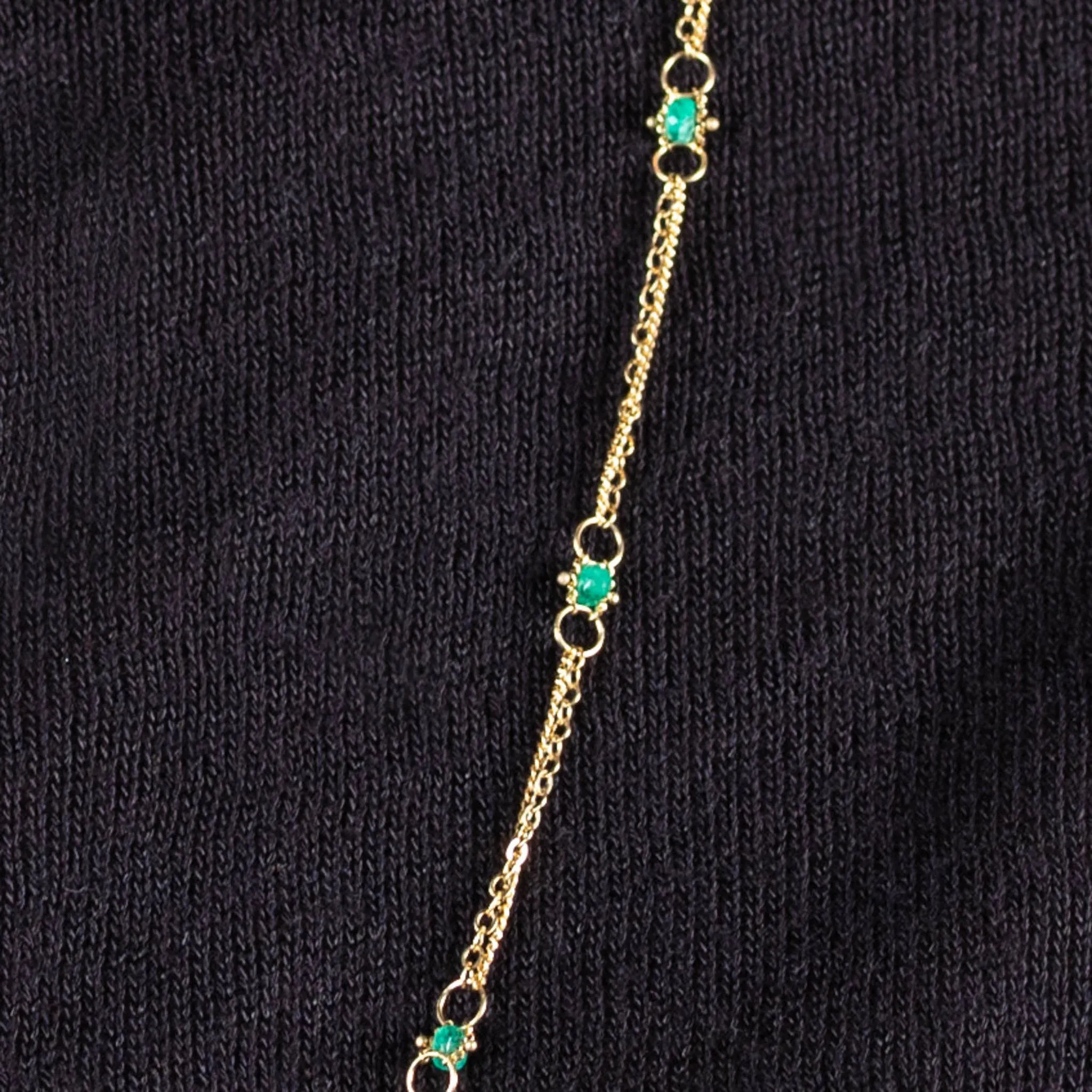 Whisper Chain Necklace in Emerald