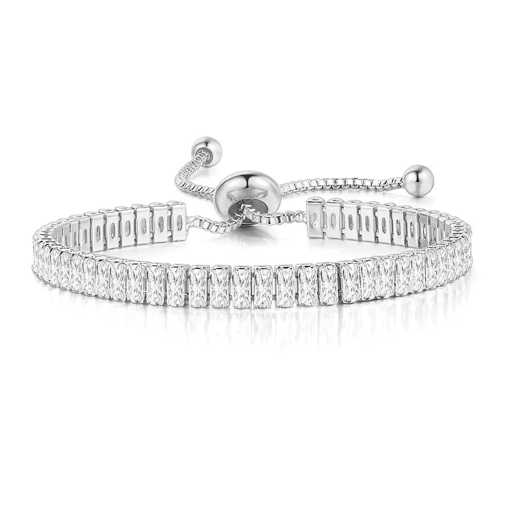 Zircon full diamond adjustable crystal bracelet