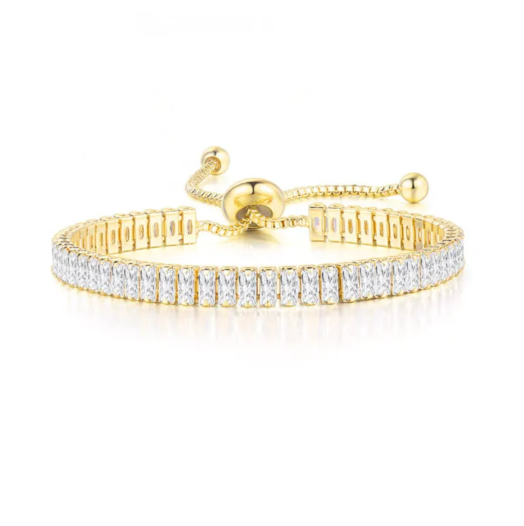 Zircon full diamond adjustable crystal bracelet