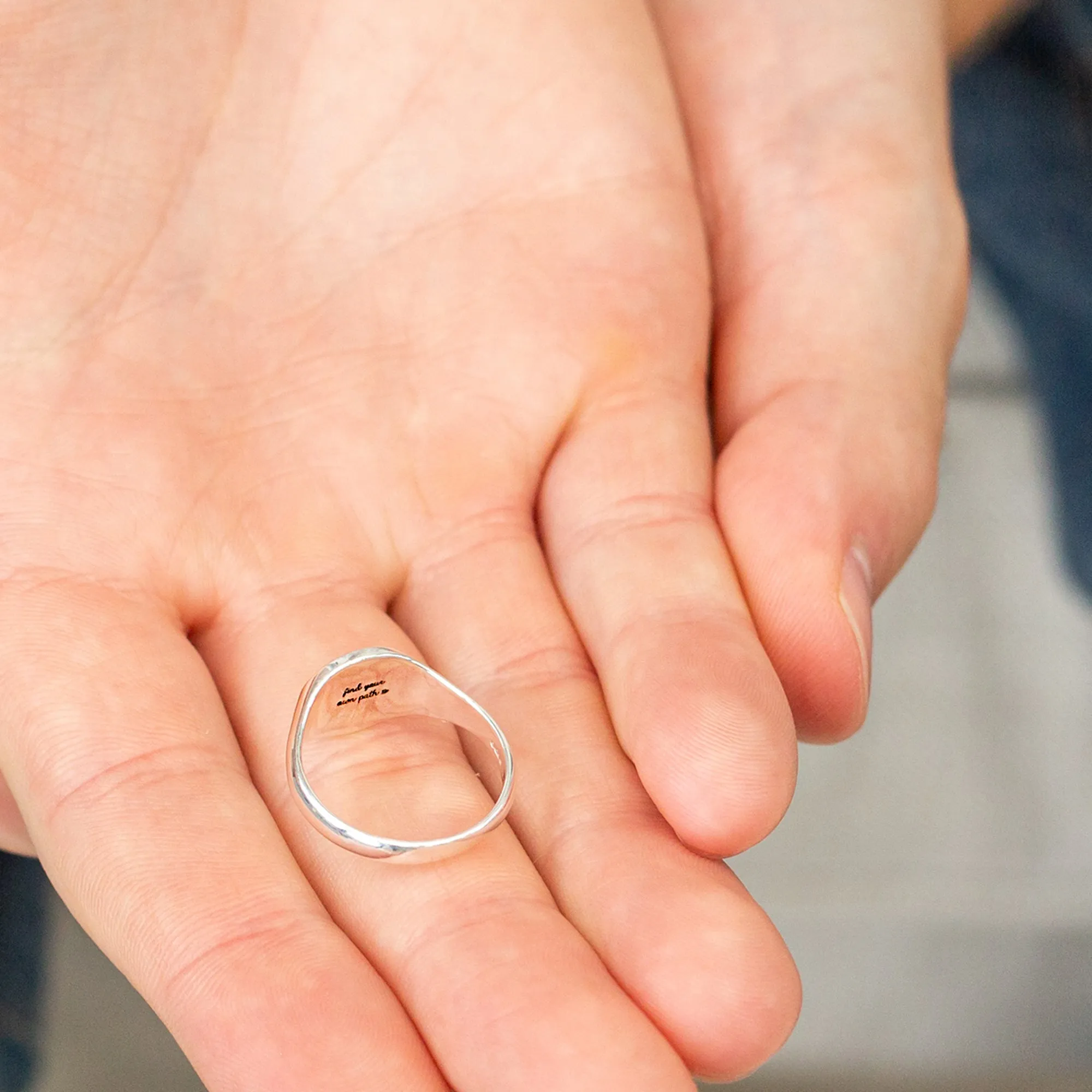 Zodiac Silver Signet Ring